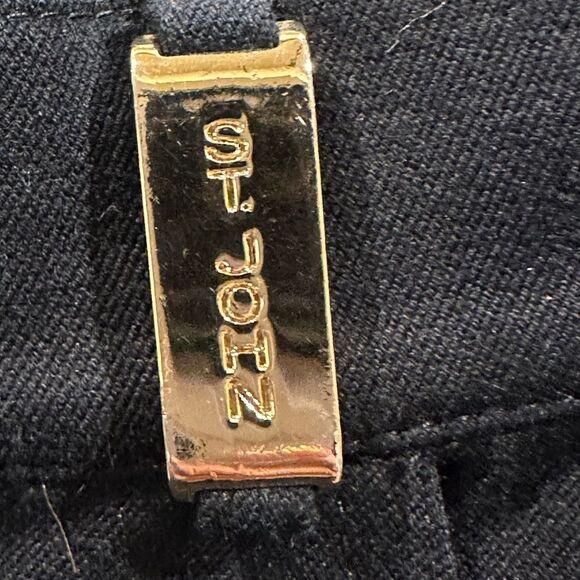 ST. JOHN SPORT Marie GreyTrouser Pants womens Size 6 Black  Work made is USA - Picture 6 of 9